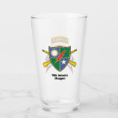 2e Ranger BN oude stijl scroll met tab Beer Glass Glas (Achterkant)