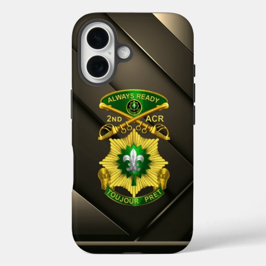 2e regiment gepantserde cavalerie van de ACR Case-Mate iPhone Case (Achterkant)