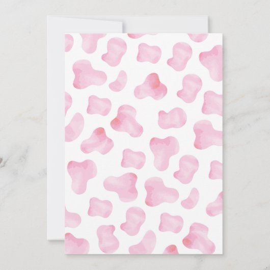 2e Rodeo Cowgirl Tweede Verjaardag Uitnodigingen (Achterkant)