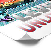 2e schooljaar onvergrendelde gamer eerste schoolda poster (Hoek)