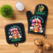 2e Southern Sweet Tea Oven Mitt & Pot Holder Set (Top down)