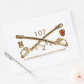 2E squadron 107e ACR Rechthoekige Sticker (Envelop)