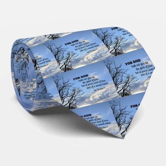 2e Timoteüs 1:7 KJV Stropdas (Opgerold)