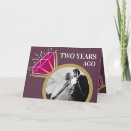 2e trouwdag garnet nu foto kaart