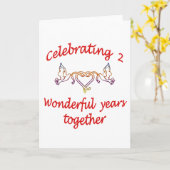 2e TROUWDAG Kaart (Gele Bloem)