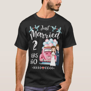 2e trouwdag - Net getrouwd 2 jaar T-shirt