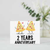2e trouwjaar 2 jaar briefkaart (Staand voorkant)