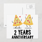 2e trouwjaar 2 jaar briefkaart (Voorkant / Achterkant)