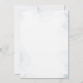 2e twee de maan jongen verjaardagsfeestje blauw kaart (Achterkant)