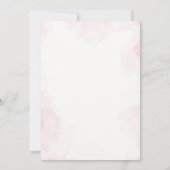 2e twee de maan meisje verjaardagsfeestje roze kaart (Achterkant)