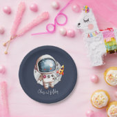 2e Twee De Maan Verjaardag Papieren Bordje (Feest)