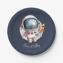 2e Twee De Maan Verjaardag Papieren Bordje