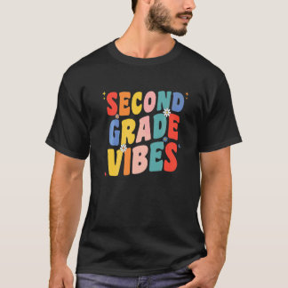 2e Tweede Klas Vibes Retro Groovy Voor Leraren G T-shirt