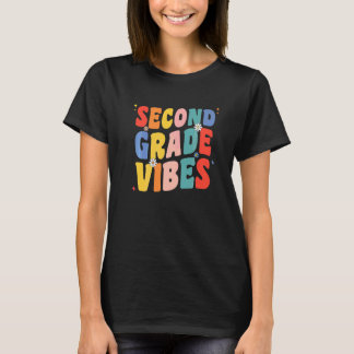 2e Tweede Klas Vibes Retro Groovy Voor Leraren G T-shirt