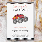 2e Tweede Verjaardag Party Cars Party Two Fast Kaart