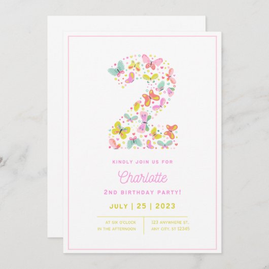 2e uitnodiging (Voorkant / Achterkant)