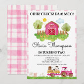 2e uitnodiging van de Birthday Party (Voorkant / Achterkant)