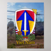 2e Veldkracht Vietnam Nam War Patch Print (Voorkant)