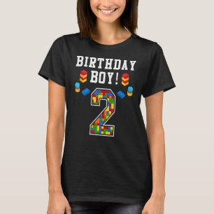 2e verjaardag 2 jaar oude blokboeien Kinder T-shirt