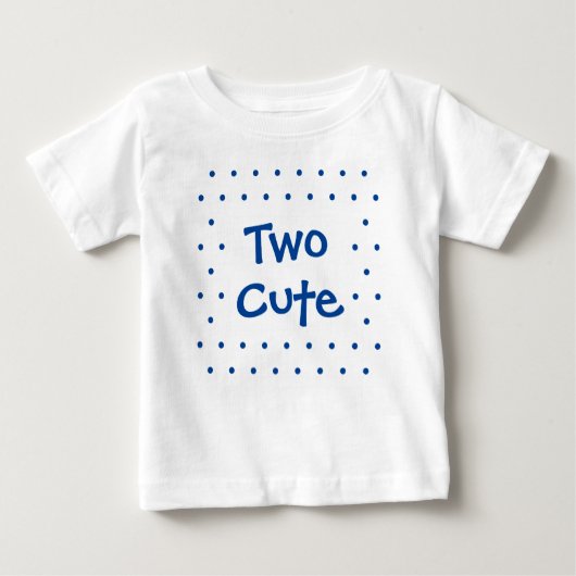 2e verjaardag Baby Boy Two Cute T shirt (Voorkant)