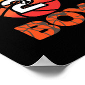 2e verjaardag basketbalpartij 2 jaar oud bday cel poster (Hoek)