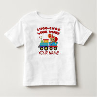 2e verjaardag beer trein gepersonaliseerd t-shirt