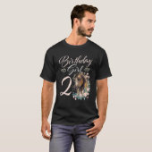 2e verjaardag bevalling 2 jaar oude dag t-shirt (Voorkant volledig)
