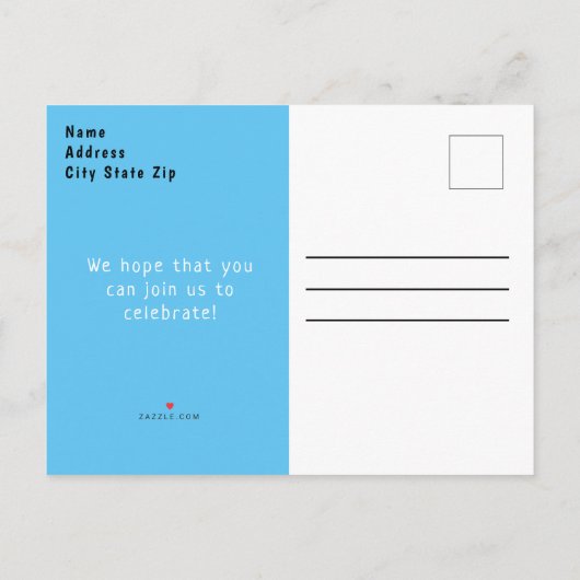 2e verjaardag Boerderij Barn Animals Oink Baa Moo Uitnodiging Briefkaart (Achterkant)