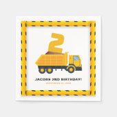 2e Verjaardag Bouwfeest Servetten (Voorkant)