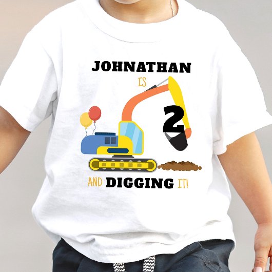 2e verjaardag bouwthema kinder shirts
