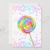 2e Verjaardag Candyland Lollypop Sweets Snoep Scha Kaart (Achterkant)