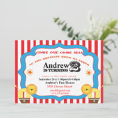 2e verjaardag Circus Uitnodiging (Staand voorkant)