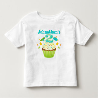 2e verjaardag Cupcake (Jongens) Kinder Shirts