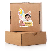 2e Verjaardag Custom Sticker Capybara Party Favor