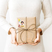 2e Verjaardag Custom Sticker Capybara Party Favor