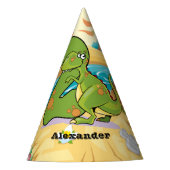 2e verjaardag Dinosaur Feesthoedjes (Voorkant)