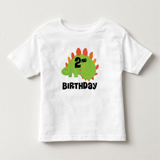 2e Verjaardag Dinosaurus 2 Jaar Oud Tshirt (Voorkant)