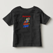 2e verjaardag Dinosaurus Race Auto Klaar Af Kinder Shirts (Voorkant)