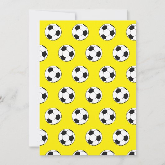 2e Verjaardag Feest Voetbal Gele Jongens Sport Kaart (Achterkant)