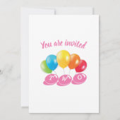 2e verjaardag foto collage nummer 2 Meisje Kaart (Achterkant)