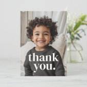 2e verjaardag foto - twee bedankkaart (Staand voorkant)