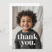 2e verjaardag foto - twee bedankkaart (Voorkant / Achterkant)