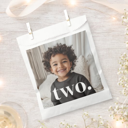 2e verjaardag foto - twee bedankzakje (Geknipt)