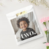 2e verjaardag foto - twee bedankzakje (Gezegeld)