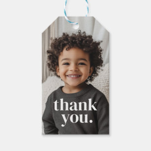 2e verjaardag foto - twee cadeaulabel