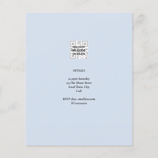 2e verjaardag fotocollage jongen of meisje gemengd flyer (Achterkant)