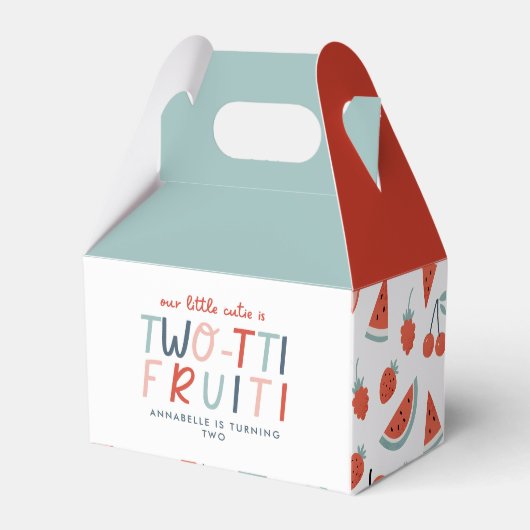 2e verjaardag fruit rode zomer kinderfeestje fav bedankdoosjes (Achterkant)