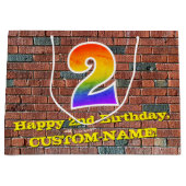 2e verjaardag: Fun, door graffiti geïnspireerde re Groot Cadeauzakje (Voorkant)