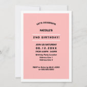 2e verjaardag | Fun Kat & Mice Custom Kaart (Achterkant)