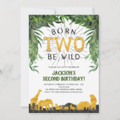 2e verjaardag, Geboren om wild te zijn, Safari Ani Kaart (Voorkant)